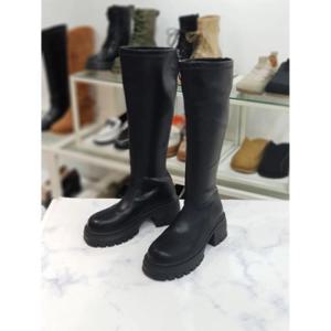 [한슈]한슈 세이브존07 앞가보시 청키롱부츠 6cm HS93611vg (284