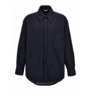 [THOM BROWNE] 라프리마 남성 셔츠 Snap 프론트 오버셔츠 MJO165OF0496415 Blue /8