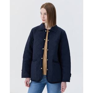 헤지스 여성 24SS 클리어런스스테디셀러네이비 퀼팅 긴팔점퍼 WSJU4A131N2