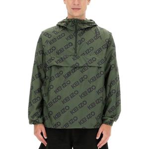 겐조 후드 모노그램 아오락 재킷 FC65BL053 9L051