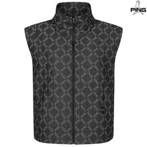 [핑골프][양말증정]여성로고자가드점퍼베스트 121E1JV183_BK