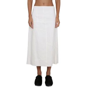 질샌더 하이웨이스트 에이라인 코튼 스커트 J02MA0119 J6000110