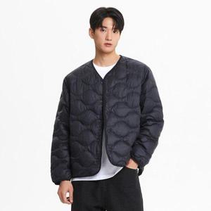 [뉴발란스]공용 ESS 웨이브 퀼팅 경량 다운 블랙 NBNPE41013-19