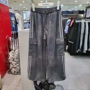 에어워크주니어 sh06 데님프린트 두줄 데님 카고와이드팬츠 R251B3510B