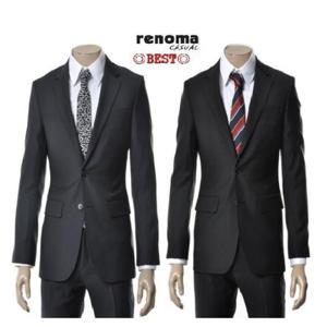 [레노마캐주얼]봄,여름,가을 3계절용 슬림핏 스판 블랙,다크네이비 정장 RRAISJ4142 GRDL