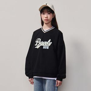 [에꼴리에]여자 가을이월 브이넥 나일론 맨투맨티(25A1454)