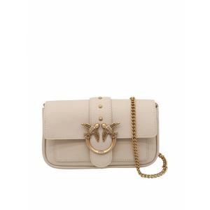 [PINKO] 라프리마 여성 크로스 바디 가방 러브 원 Simply 포켓 숄더 백 100061A0F1C50Q 베이지 /8