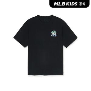 [MLB키즈 공식] 25SS 클래식 모노그램 그라데이션 빅럭스 티셔츠 NY (Black) 7ATSM0453
