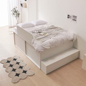 파로마 메종 슬라이딩 더빅수납 침대 Q+가드+계단+본넬매트 TCU0