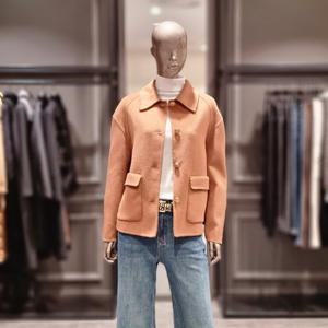 [알렉시스엔] 제시뉴욕 울혼방 카라 반코트 BEW5DNHL8130