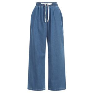 샵앤) 봄신상 여성 허리밴딩 포켓 데님 와이드 통 청바지 PIC-WPT-20311-진청