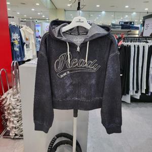 에어워크주니어 sh06 데님라이크 데끼 나그랑 크롭 후드집업 R251G0554B