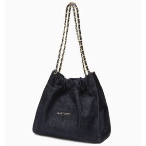 [질스튜어트] 다크데님 드로우스트링 체인 숄더백M JABA4F178B3