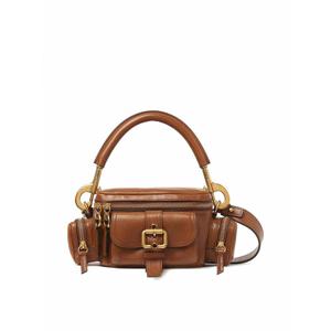 [CHLOE] 라프리마 여성 크로스 바디 가방 스몰 더블 캐리 레더 백 C24AS534N8326M Brown /8