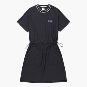 [르꼬끄골프] 여성 레터링 포인트 라운드넥 원피스 (GQ122LOP31)