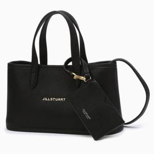 [질스튜어트] 블랙 로고 장식 소가죽 미니토트백 겸 크로스백 JAWA5E655BK