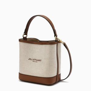 [질스튜어트] [뉴페이퍼] 아이보리 캔버스 버킷백 S JABA4E648I2
