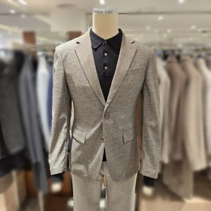 [레노마캐주얼]봄,여름,가을 베이지 캐주얼 슬림 스판 자켓 RRBIBJ91GRDL