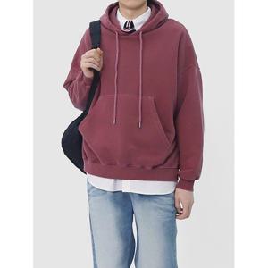 [빌리버스] 남성 피그먼트 후드 티셔츠 무지 솔리드 후드티 BPT076