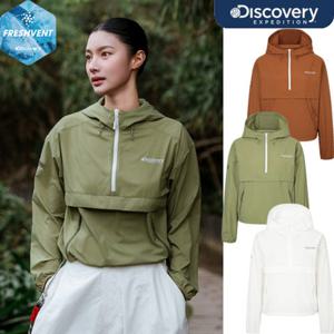 디스커버리 25SS 신상/할인 프레시벤트 여성 아노락 크롭 바람막이 자켓/냉감기능/오버핏 DWWJ91053