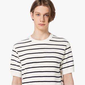 라코스테 공식 남성 솔리드 반팔 크루넥 스웨터 AH224E-55G 70V