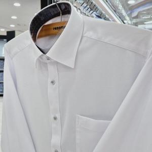 [레노마셔츠]일반핏/카라.소매 안 배색/모달 트윌 스판/긴소매