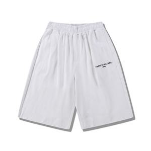 [지프]JQ2TSU960 화이트 25년 남녀공용 싱글 하프 팬츠 반바지_S