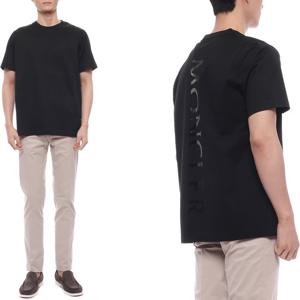 [몽클레어] 25SS 남성 버티컬 백 로고 반팔티셔츠 (8C00073 8390Y 999 25S)