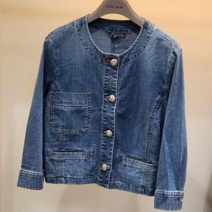 올리비아로렌 DP01 라운드 청 숏쟈켓 VVBMJ4M3472