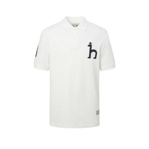 헤지스남성 빅퍼피 그래픽 피케 반팔 티셔츠 HZTS5B052WT