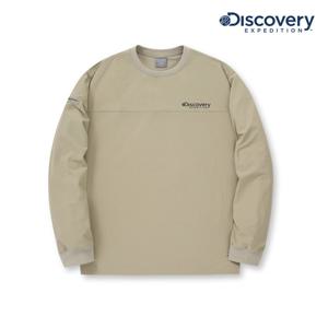 [디스커버리] 다크베이지 남성 우븐 맨투맨 DMMT37044-BGD