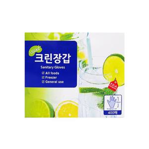로하스 크린장갑 400매 요리용장갑 일회용장갑 음식비닐장갑 비닐음식장갑 주방용비닐장갑 일회용비닐장갑