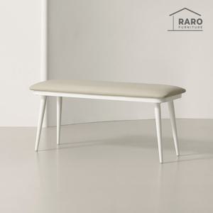 라로퍼니처 비너스 가죽 2인 벤치 식탁 의자 카페 인테리어 밴치