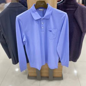 [크로커다일남성]피케조직 솔리드 베이직 요꼬 카라티 CDAABTP17