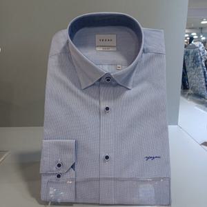 [예작]잔잔한 체크무늬 슬림긴팔셔츠 YJ3SBS165-BL_BP