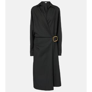 로에베 랩 울 미디 드레스 P00984604