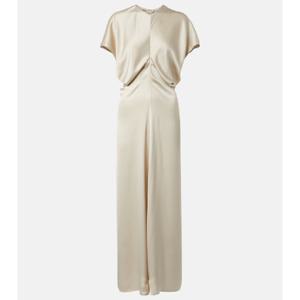 토템 웨딩   Slouch 드레이프 새틴 맥시 드레스 P00993570