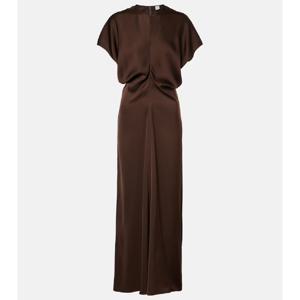 토템 드레이프 새틴 맥시 드레스 P00983147