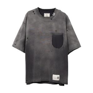 메종미하라야스히로 디스트레스드 이펙트 티셔츠 A14TS611