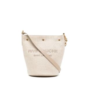 생로랑 로고 자수 버킷 토트 백 669299FAAE6