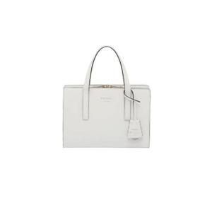 프라다 리에디션 1995 브러쉬드 레더 미니 핸드백 화이트 1BA357-ZO6-F0PG7