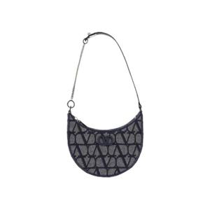 발렌티노 브이로고 시그니쳐 미니 숄더백 멜란지 데님 P0W19QJMYJ9