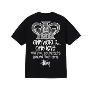 스투시 원 월드 티셔츠 블랙 1904781