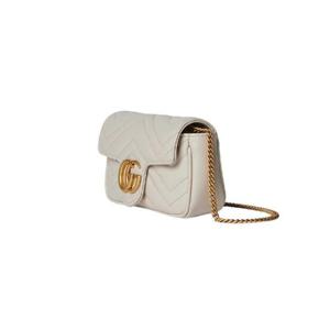 구찌 GG 마몽 슈퍼 미니백 라이트 그레이 레더 476433-DTDHT-1712