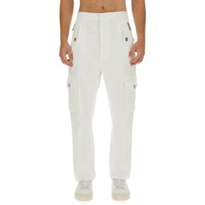 발망 화이트 카고 스트레이트 핏 코튼 팬츠 BH1PQ006 CE250FA