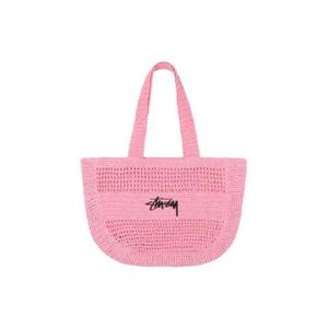 스투시 우븐 토트백 라이트 핑크 134263