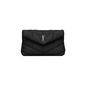 생로랑 퍼퍼 스몰 파우치 퀼티드 램스킨 블랙 650880-1EL00-1000