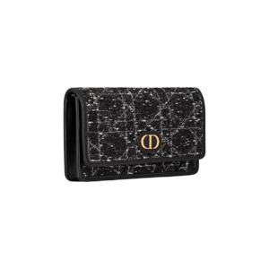 디올 카로 파우치 블랙 트위드 S5134UMFY-M911