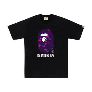 베이프 컬러 카모 바이 베이싱 에이프 티셔츠 블랙 퍼플 0ZXTEM110019N