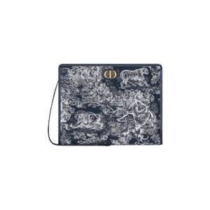 디올 30 몽테뉴 데아 파우치 블루 리버스 자카드 S2107UNJR-M928